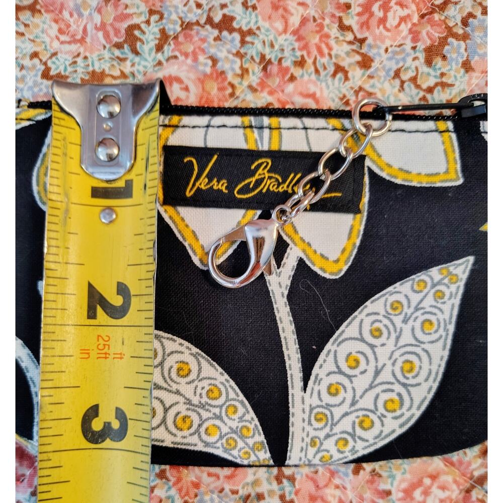 Vera Bradley Yellow Bird Retired Coin Purse Keychain NWOT - Picture 4 of 6